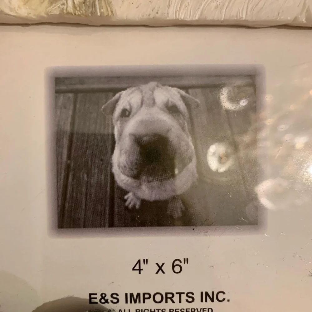 E & S Imports Shih Tzu Photo Frame Ceramic Resin